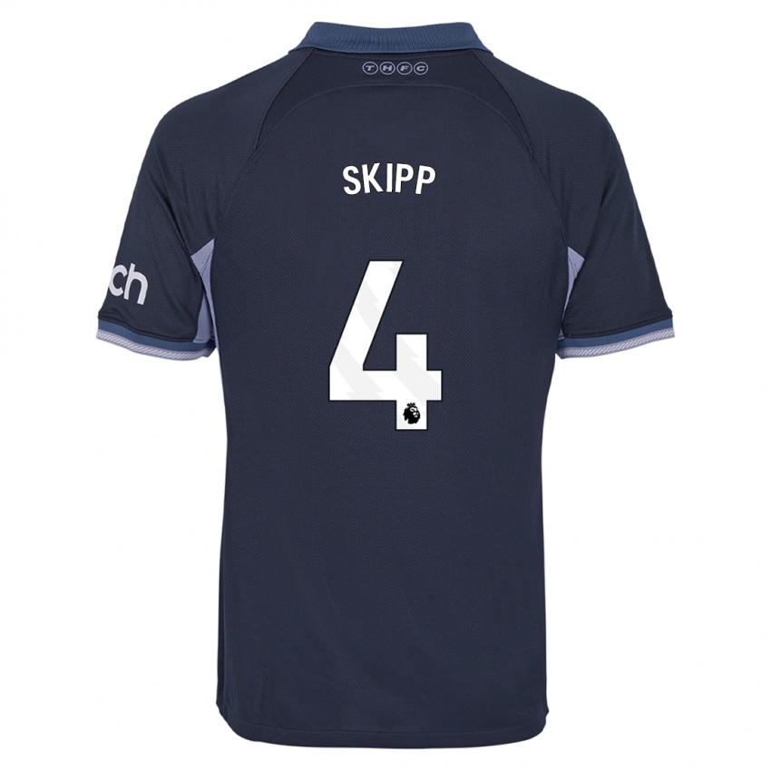Barn Oliver Skipp #4 Mørke Blå Bortetrøye Drakt Trøye 2023/24 Skjorter T-Skjorte