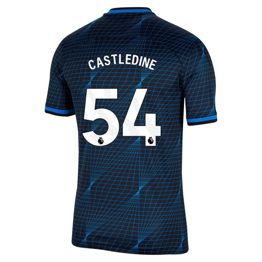 Barn Leo Castledine #54 Mørke Blå Bortetrøye Drakt Trøye 2023/24 Skjorter T-Skjorte