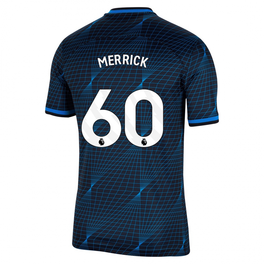 Barn Max Merrick #60 Mørke Blå Bortetrøye Drakt Trøye 2023/24 Skjorter T-Skjorte