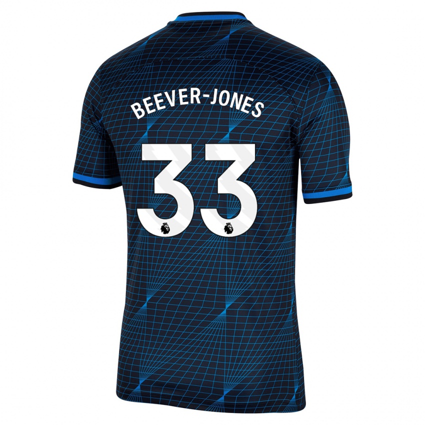 Barn Aggie Beever-Jones #33 Mørke Blå Bortetrøye Drakt Trøye 2023/24 Skjorter T-Skjorte