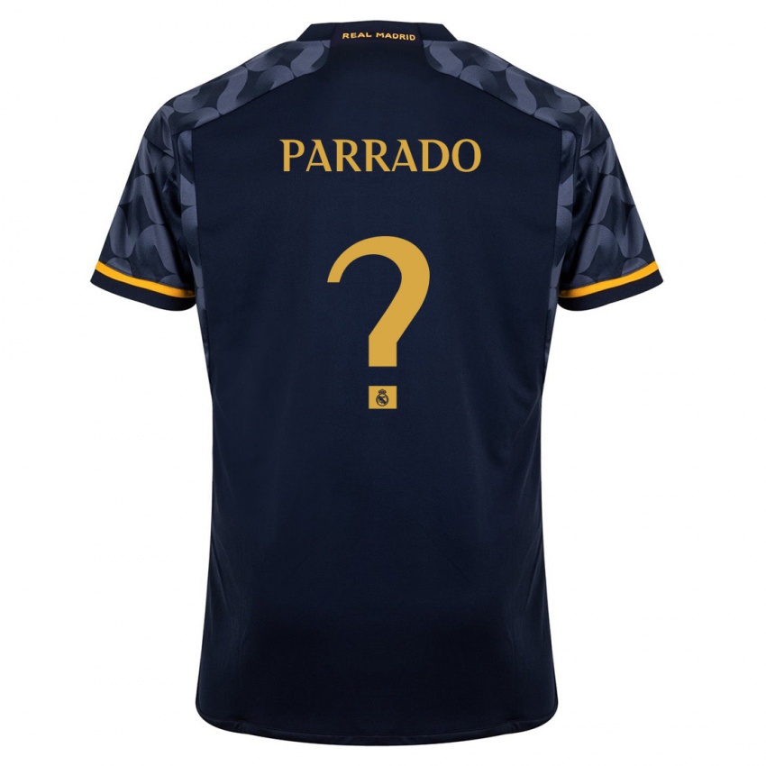 Barn Diego Parrado #0 Mørke Blå Bortetrøye Drakt Trøye 2023/24 Skjorter T-Skjorte