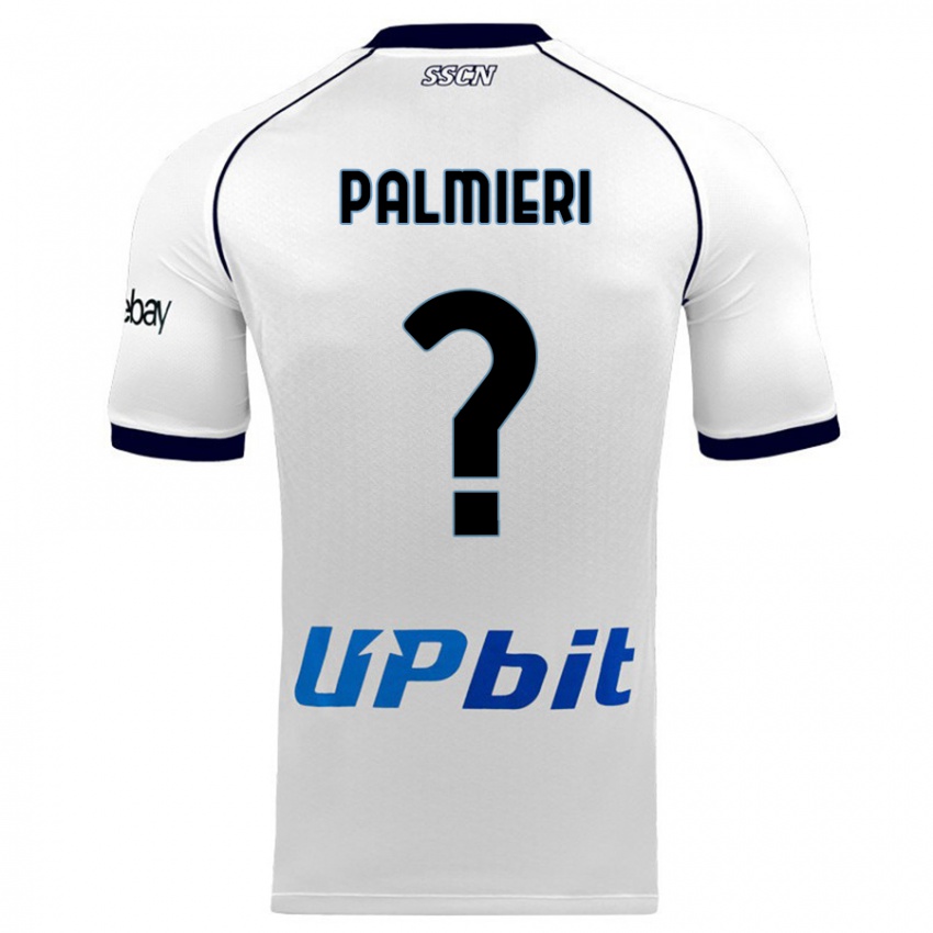 Barn Ciro Palmieri #0 Hvit Bortetrøye Drakt Trøye 2023/24 Skjorter T-Skjorte
