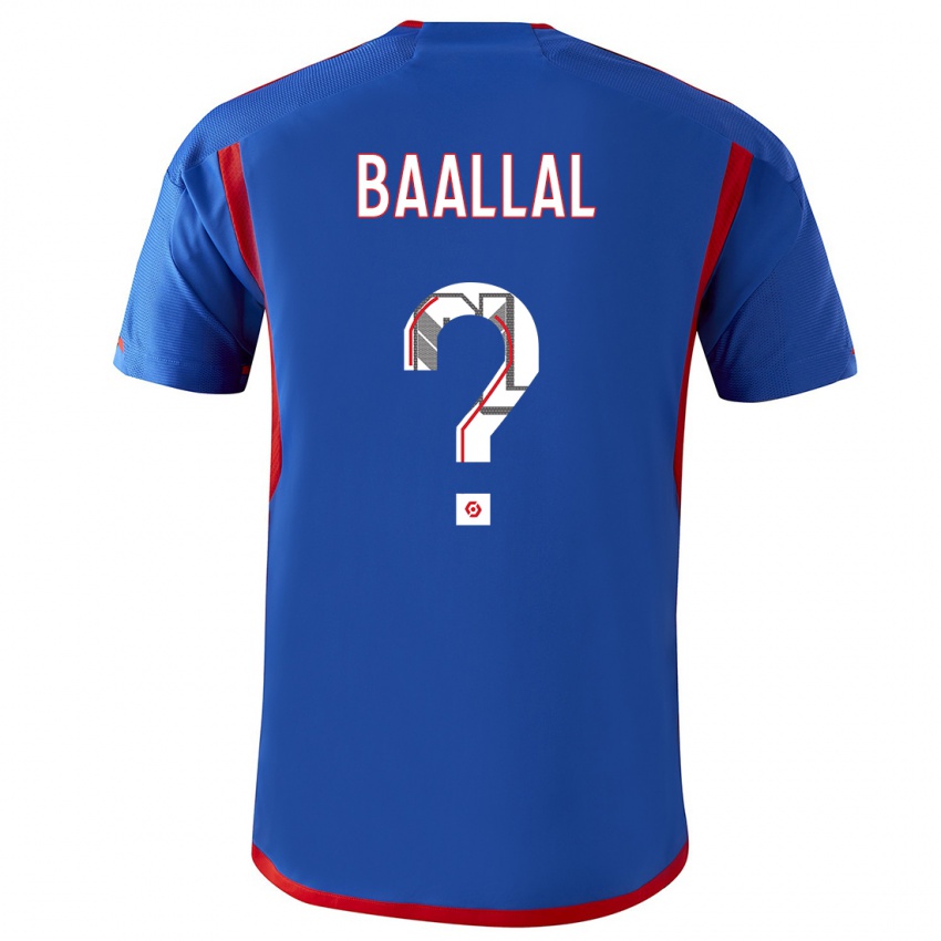 Barn Abdellah Baallal #0 Blå Rød Bortetrøye Drakt Trøye 2023/24 Skjorter T-Skjorte