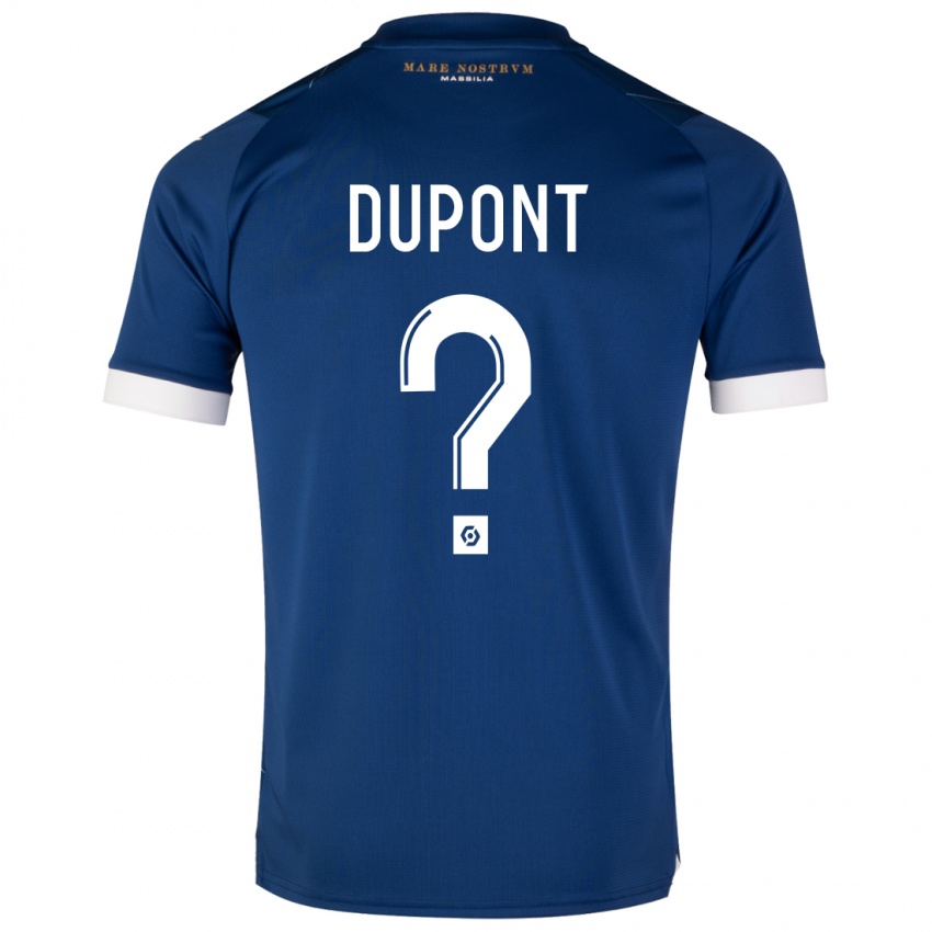Barn Hugo Dupont #0 Mørke Blå Bortetrøye Drakt Trøye 2023/24 Skjorter T-Skjorte