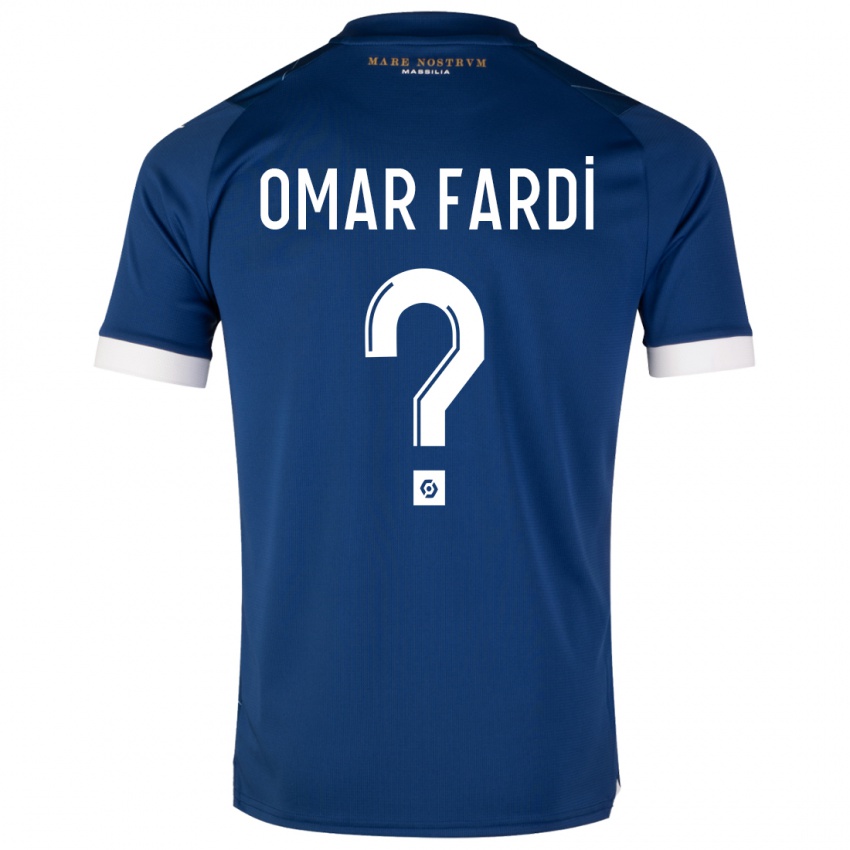 Barn El Omar Fardi #0 Mørke Blå Bortetrøye Drakt Trøye 2023/24 Skjorter T-Skjorte
