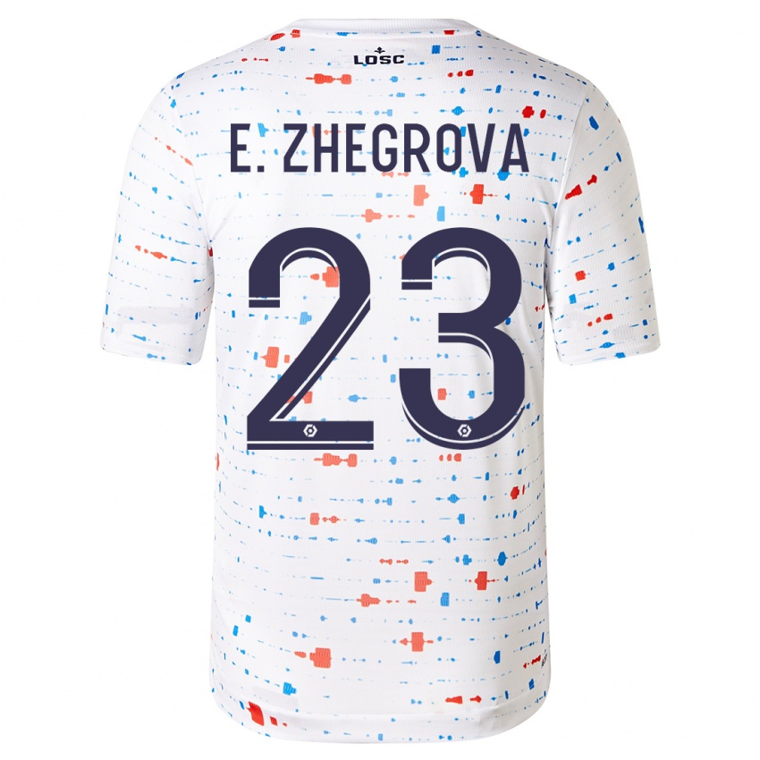 Barn Edon Zhegrova #23 Hvit Bortetrøye Drakt Trøye 2023/24 Skjorter T-Skjorte