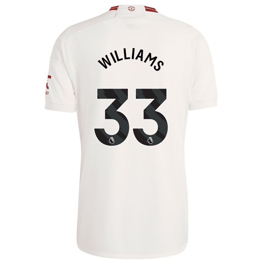 Barn Brandon Williams #33 Hvit Tredje Sett Drakt Trøye 2023/24 Skjorter T-Skjorte