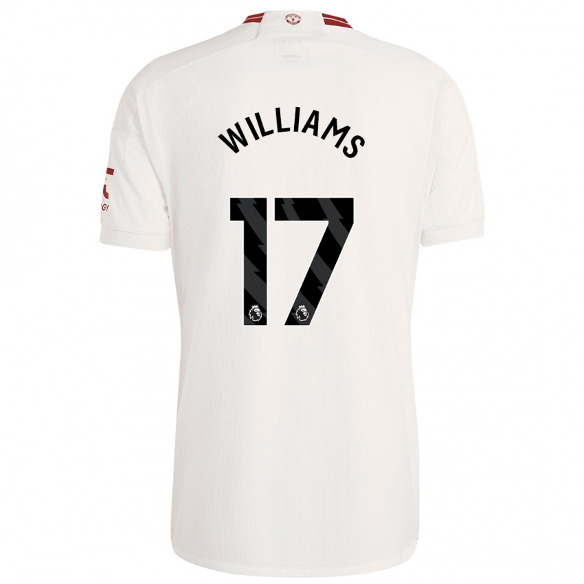 Barn Rachel Williams #17 Hvit Tredje Sett Drakt Trøye 2023/24 Skjorter T-Skjorte