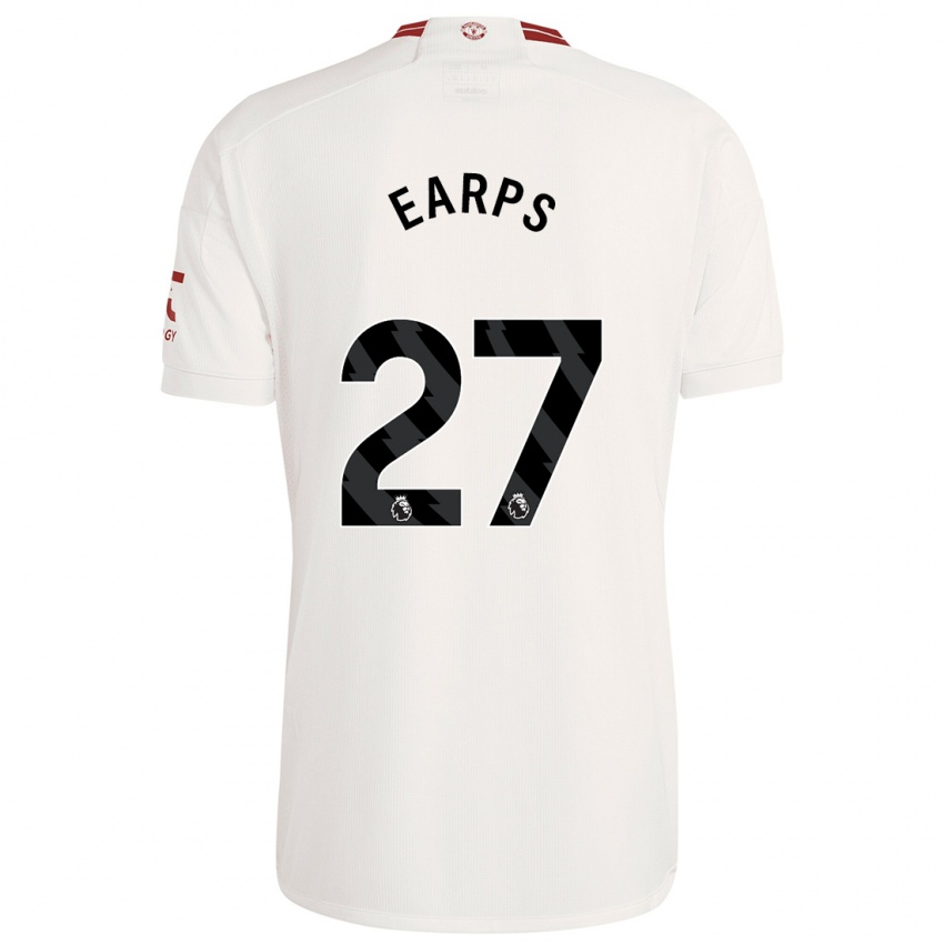 Barn Mary Earps #27 Hvit Tredje Sett Drakt Trøye 2023/24 Skjorter T-Skjorte