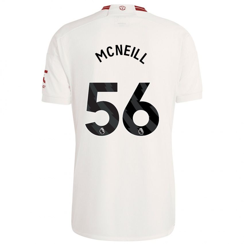 Barn Charlie Mcneill #56 Hvit Tredje Sett Drakt Trøye 2023/24 Skjorter T-Skjorte
