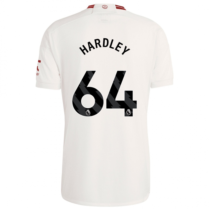 Barn Bjorn Hardley #64 Hvit Tredje Sett Drakt Trøye 2023/24 Skjorter T-Skjorte
