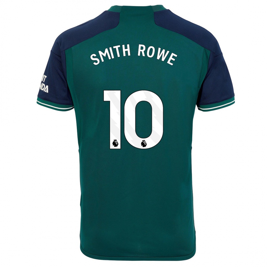 Barn Emile Smith Rowe #10 Grønn Tredje Sett Drakt Trøye 2023/24 Skjorter T-Skjorte