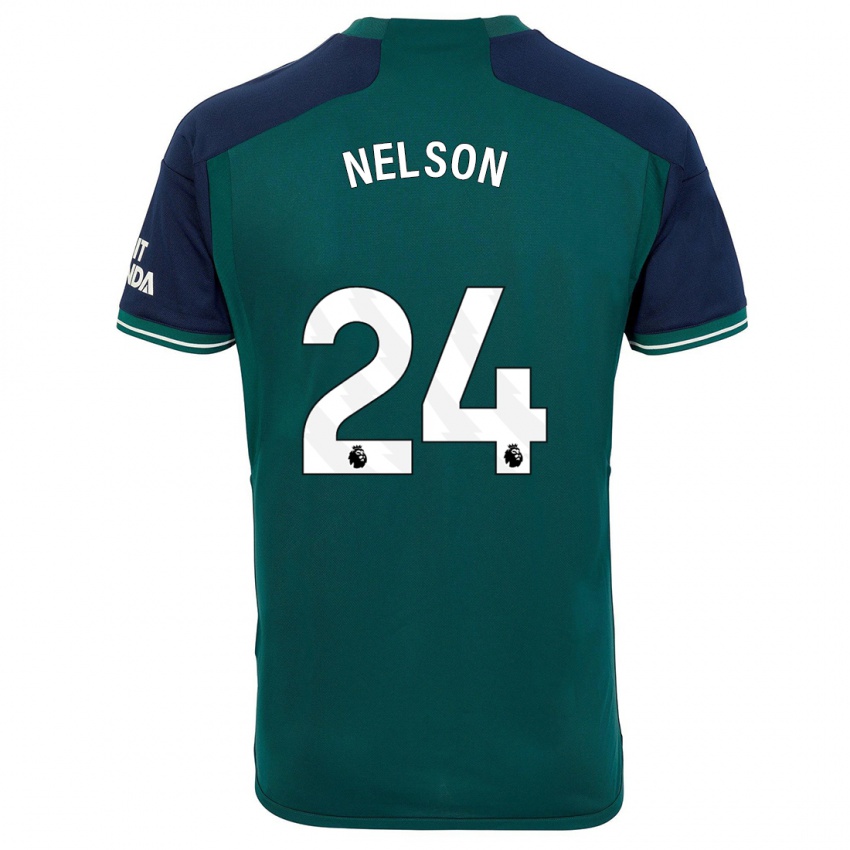 Barn Reiss Nelson #24 Grønn Tredje Sett Drakt Trøye 2023/24 Skjorter T-Skjorte