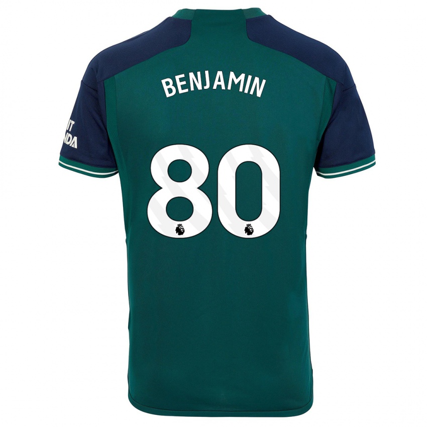 Barn Omari Benjamin #80 Grønn Tredje Sett Drakt Trøye 2023/24 Skjorter T-Skjorte