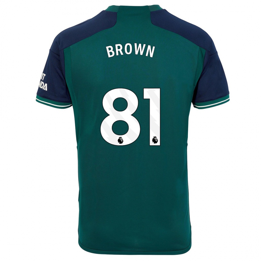 Barn Luis Brown #81 Grønn Tredje Sett Drakt Trøye 2023/24 Skjorter T-Skjorte