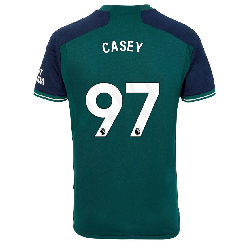 Barn Dan Casey #97 Grønn Tredje Sett Drakt Trøye 2023/24 Skjorter T-Skjorte