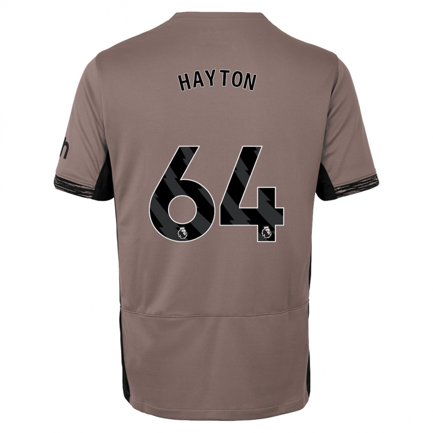 Barn Adam Hayton #64 Mørk Beige Tredje Sett Drakt Trøye 2023/24 Skjorter T-Skjorte