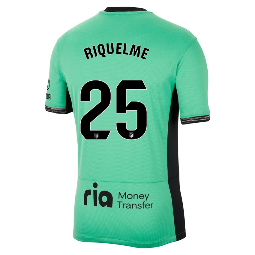 Barn Rodrigo Riquelme #25 Vårgrønn Tredje Sett Drakt Trøye 2023/24 Skjorter T-Skjorte
