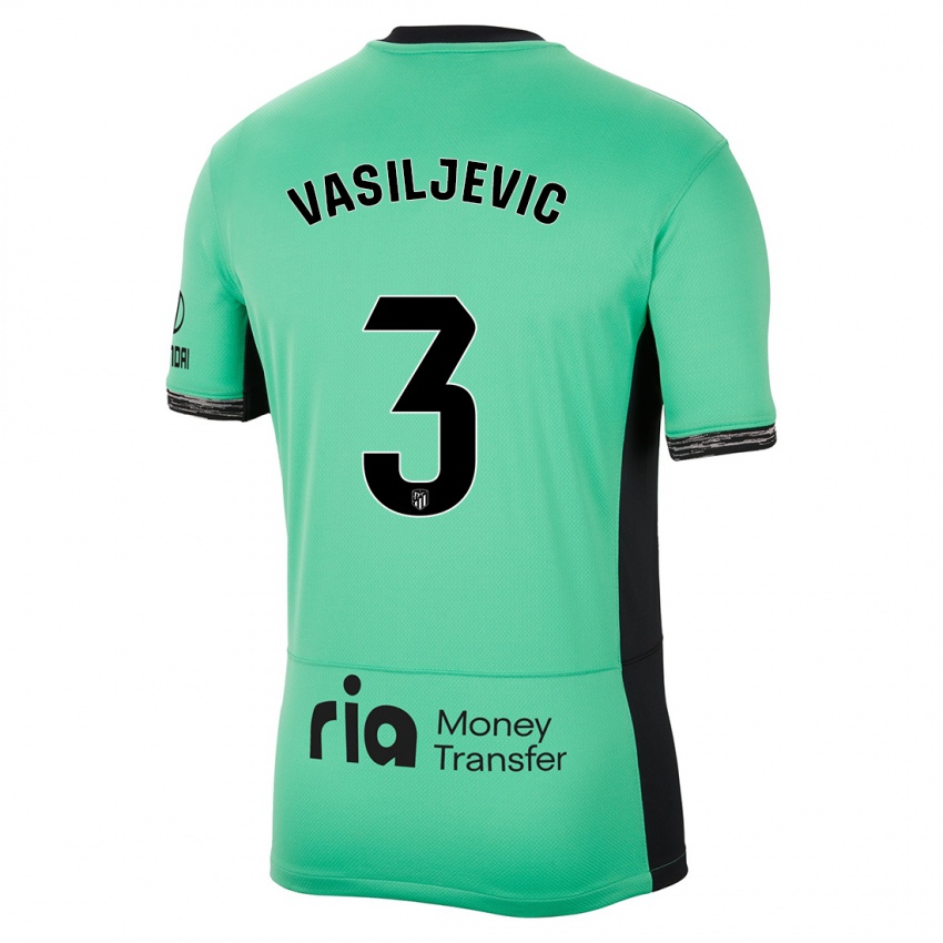 Barn Ivan Vasiljevic #3 Vårgrønn Tredje Sett Drakt Trøye 2023/24 Skjorter T-Skjorte