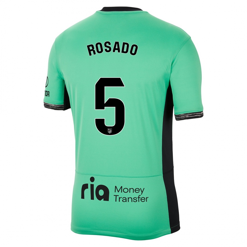 Barn Diego Rosado #5 Vårgrønn Tredje Sett Drakt Trøye 2023/24 Skjorter T-Skjorte