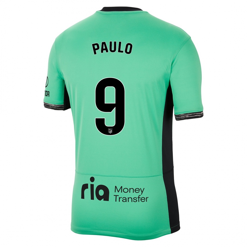 Barn Marcos Paulo #9 Vårgrønn Tredje Sett Drakt Trøye 2023/24 Skjorter T-Skjorte