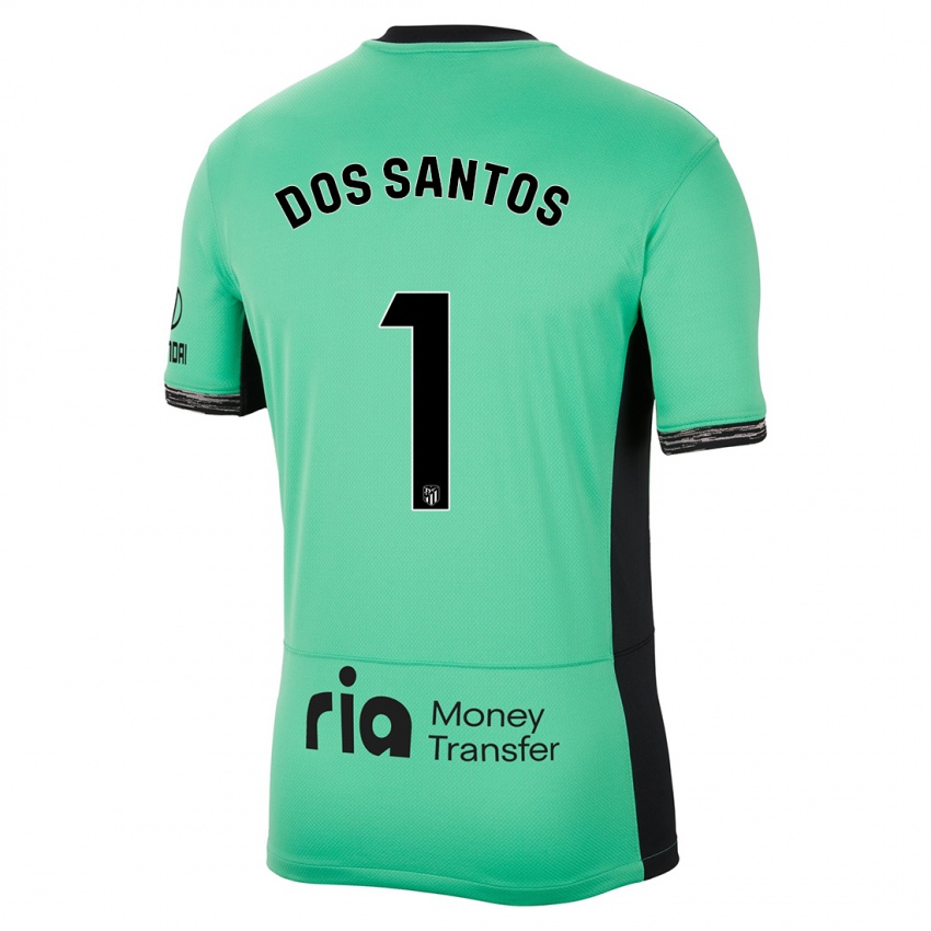 Barn Alex Dos Santos #1 Vårgrønn Tredje Sett Drakt Trøye 2023/24 Skjorter T-Skjorte