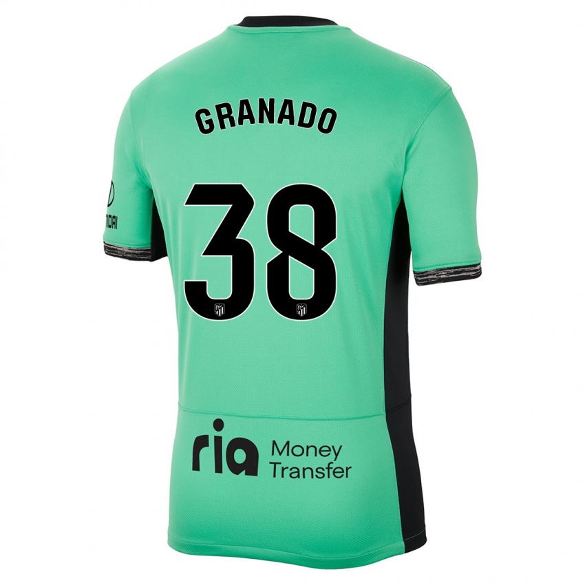 Barn Adrian Granado #38 Vårgrønn Tredje Sett Drakt Trøye 2023/24 Skjorter T-Skjorte