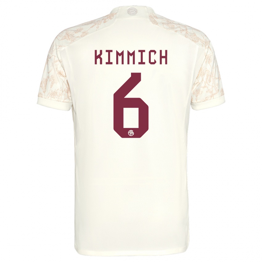 Barn Joshua Kimmich #6 Off White Tredje Sett Drakt Trøye 2023/24 Skjorter T-Skjorte