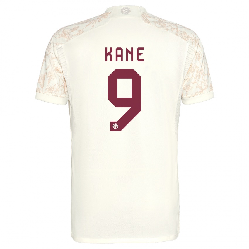 Barn Harry Kane #9 Off White Tredje Sett Drakt Trøye 2023/24 Skjorter T-Skjorte