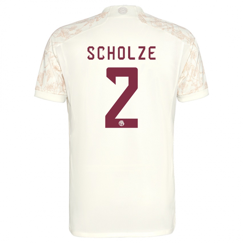 Barn Max Scholze #2 Off White Tredje Sett Drakt Trøye 2023/24 Skjorter T-Skjorte