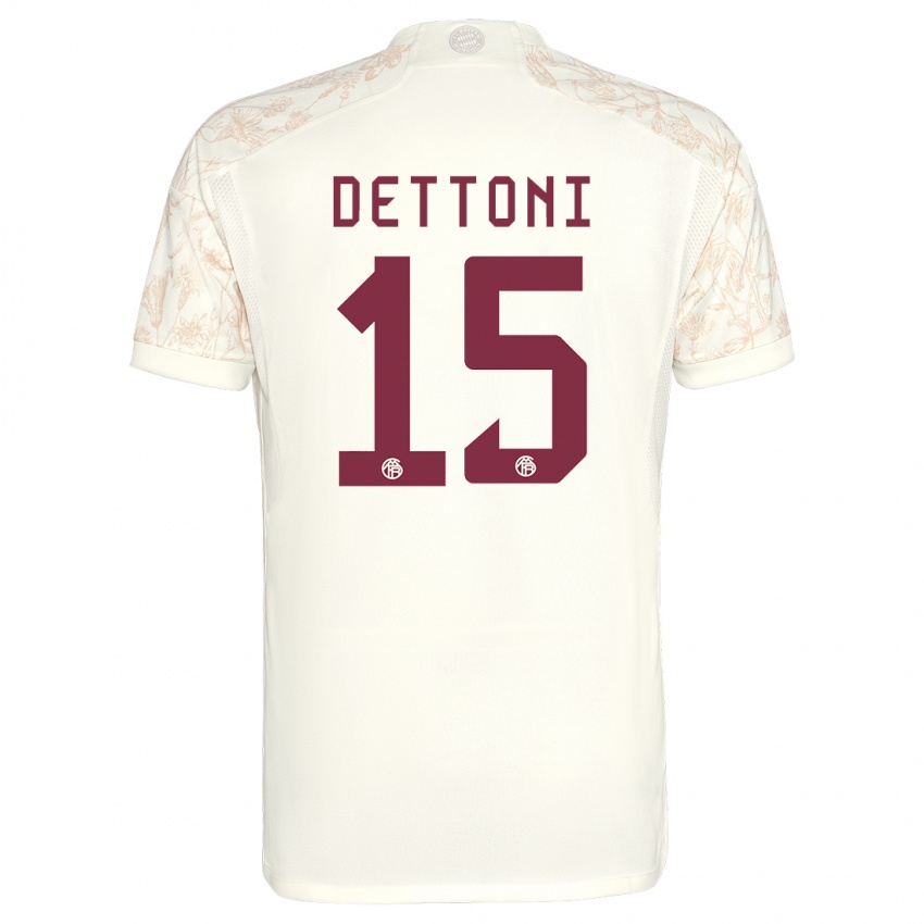 Barn Grayson Dettoni #15 Off White Tredje Sett Drakt Trøye 2023/24 Skjorter T-Skjorte