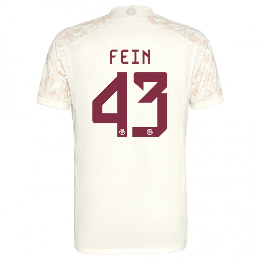Barn Adrian Fein #43 Off White Tredje Sett Drakt Trøye 2023/24 Skjorter T-Skjorte