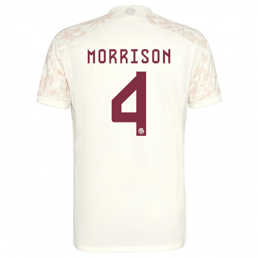 Barn Liam Morrison #4 Off White Tredje Sett Drakt Trøye 2023/24 Skjorter T-Skjorte