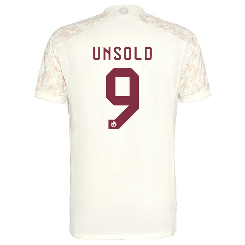 Barn Samuel Unsold #9 Off White Tredje Sett Drakt Trøye 2023/24 Skjorter T-Skjorte