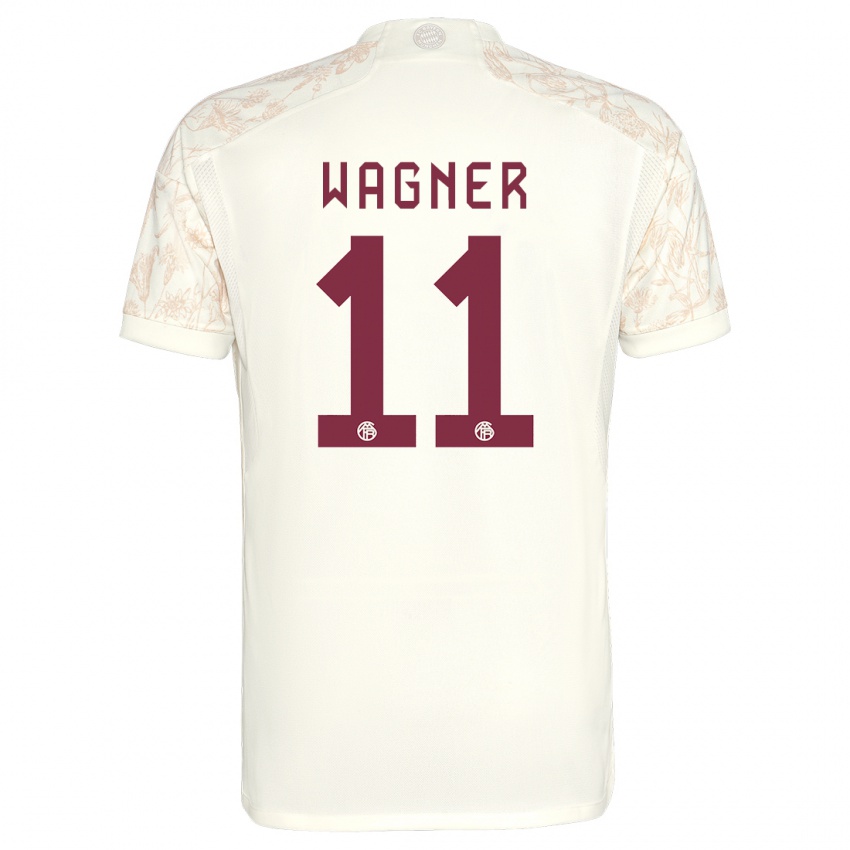 Barn Ricardo Wagner #11 Off White Tredje Sett Drakt Trøye 2023/24 Skjorter T-Skjorte