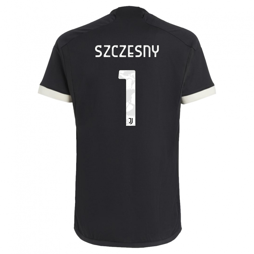 Barn Wojciech Szczesny #1 Svart Tredje Sett Drakt Trøye 2023/24 Skjorter T-Skjorte