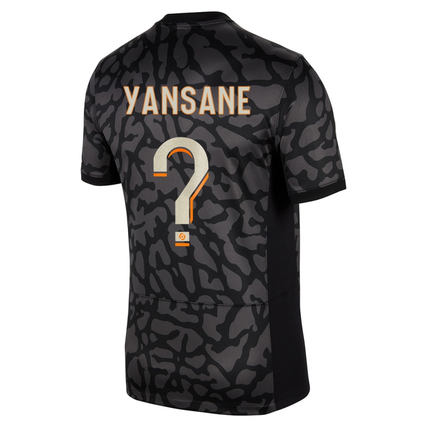 Barn Sekou Yansane #0 Svart Tredje Sett Drakt Trøye 2023/24 Skjorter T-Skjorte
