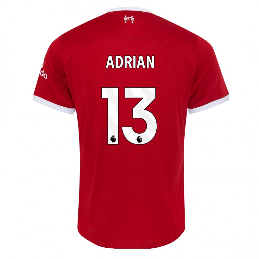 Mann Adrian #13 Rød Hjemmetrøye Drakt Trøye 2023/24 Skjorter T-Skjorte