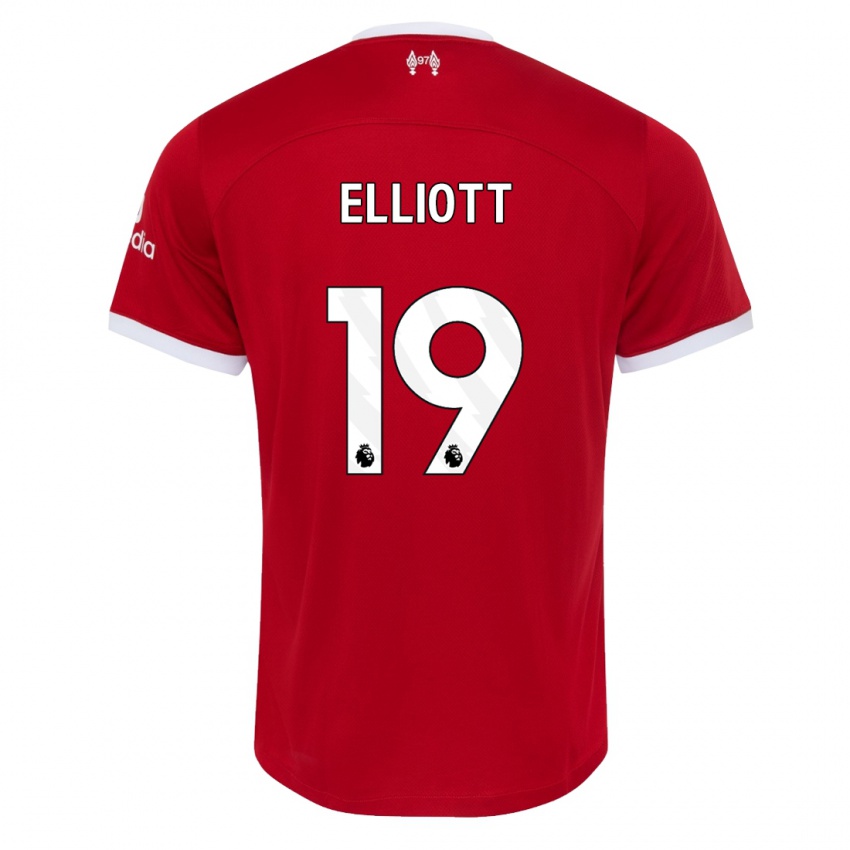 Mann Harvey Elliott #19 Rød Hjemmetrøye Drakt Trøye 2023/24 Skjorter T-Skjorte