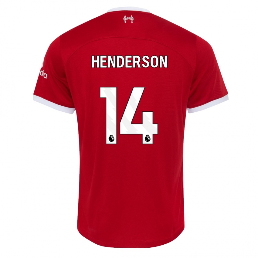 Mann Henderson #14 Rød Hjemmetrøye Drakt Trøye 2023/24 Skjorter T-Skjorte