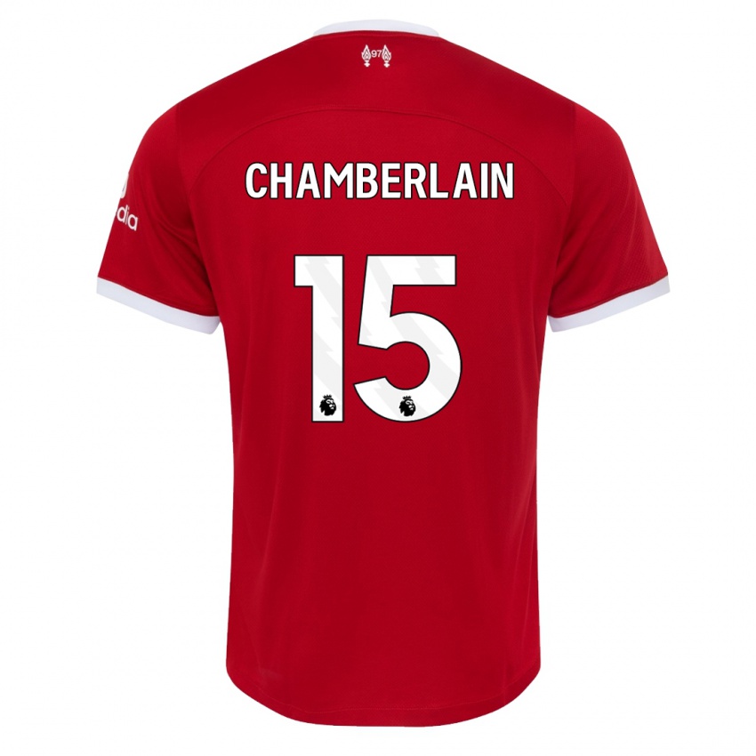 Mann Alex Oxlade Chamberlain #15 Rød Hjemmetrøye Drakt Trøye 2023/24 Skjorter T-Skjorte