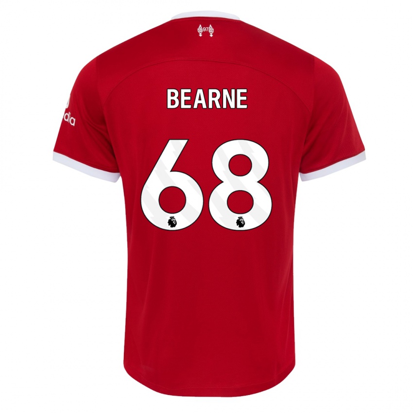 Mann Jack Bearne #68 Rød Hjemmetrøye Drakt Trøye 2023/24 Skjorter T-Skjorte