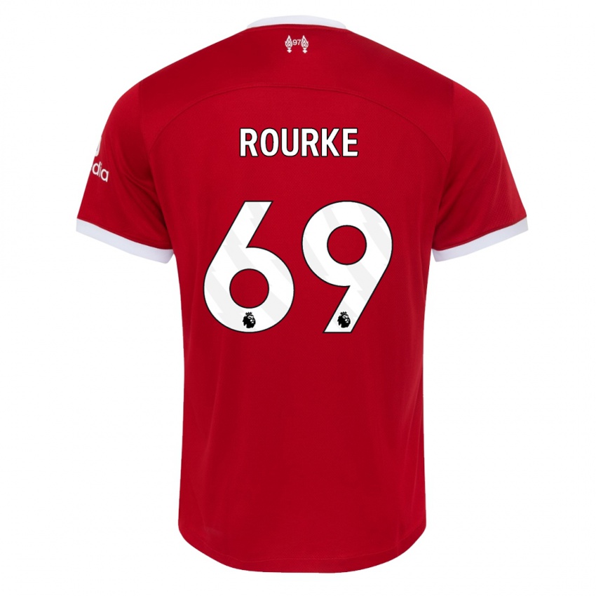 Mann Fidel O'rourke #69 Rød Hjemmetrøye Drakt Trøye 2023/24 Skjorter T-Skjorte