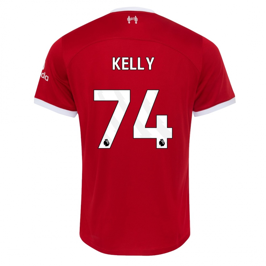 Mann Oscar Kelly #74 Rød Hjemmetrøye Drakt Trøye 2023/24 Skjorter T-Skjorte