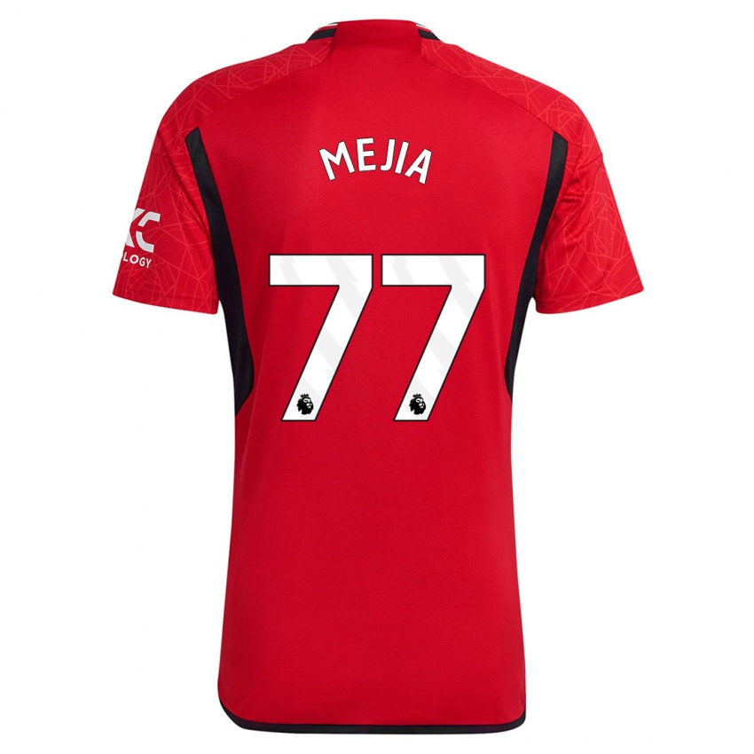Mann Mateo Mejia #77 Rød Hjemmetrøye Drakt Trøye 2023/24 Skjorter T-Skjorte