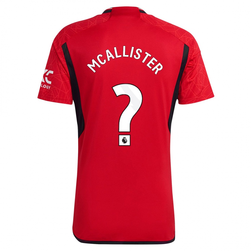 Mann Finley Mcallister #0 Rød Hjemmetrøye Drakt Trøye 2023/24 Skjorter T-Skjorte