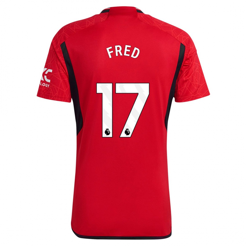 Mann Fred #17 Rød Hjemmetrøye Drakt Trøye 2023/24 Skjorter T-Skjorte