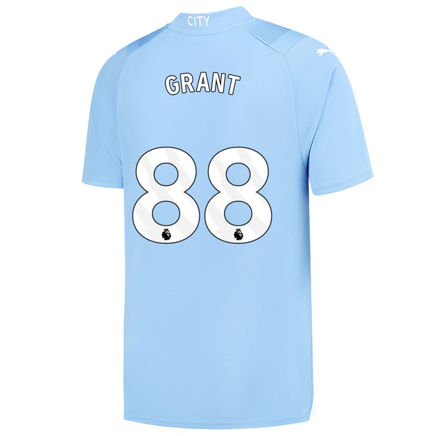 Mann True Grant #88 Lyse Blå Hjemmetrøye Drakt Trøye 2023/24 Skjorter T-Skjorte