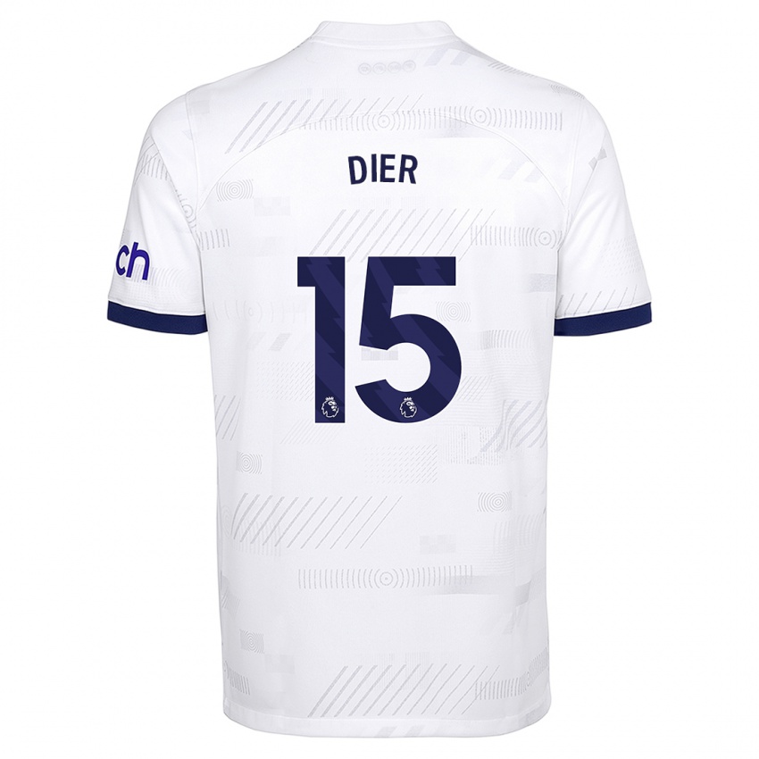 Mann Eric Dier #15 Hvit Hjemmetrøye Drakt Trøye 2023/24 Skjorter T-Skjorte