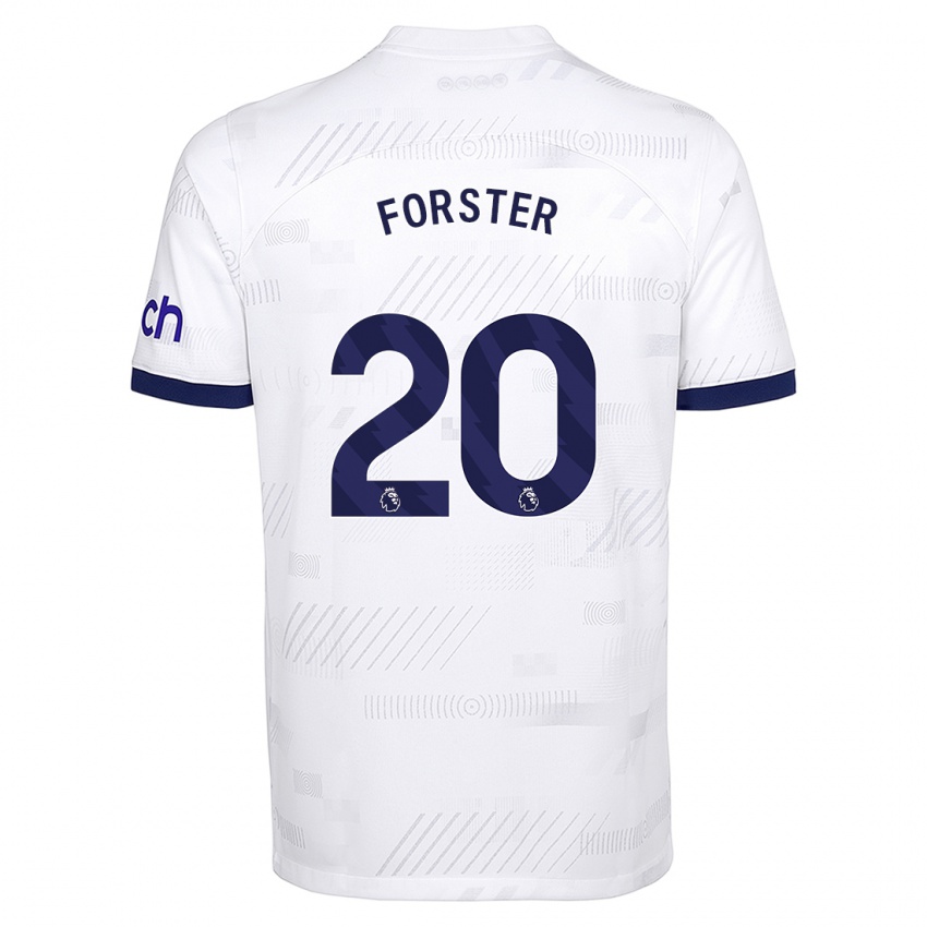 Mann Fraser Forster #20 Hvit Hjemmetrøye Drakt Trøye 2023/24 Skjorter T-Skjorte